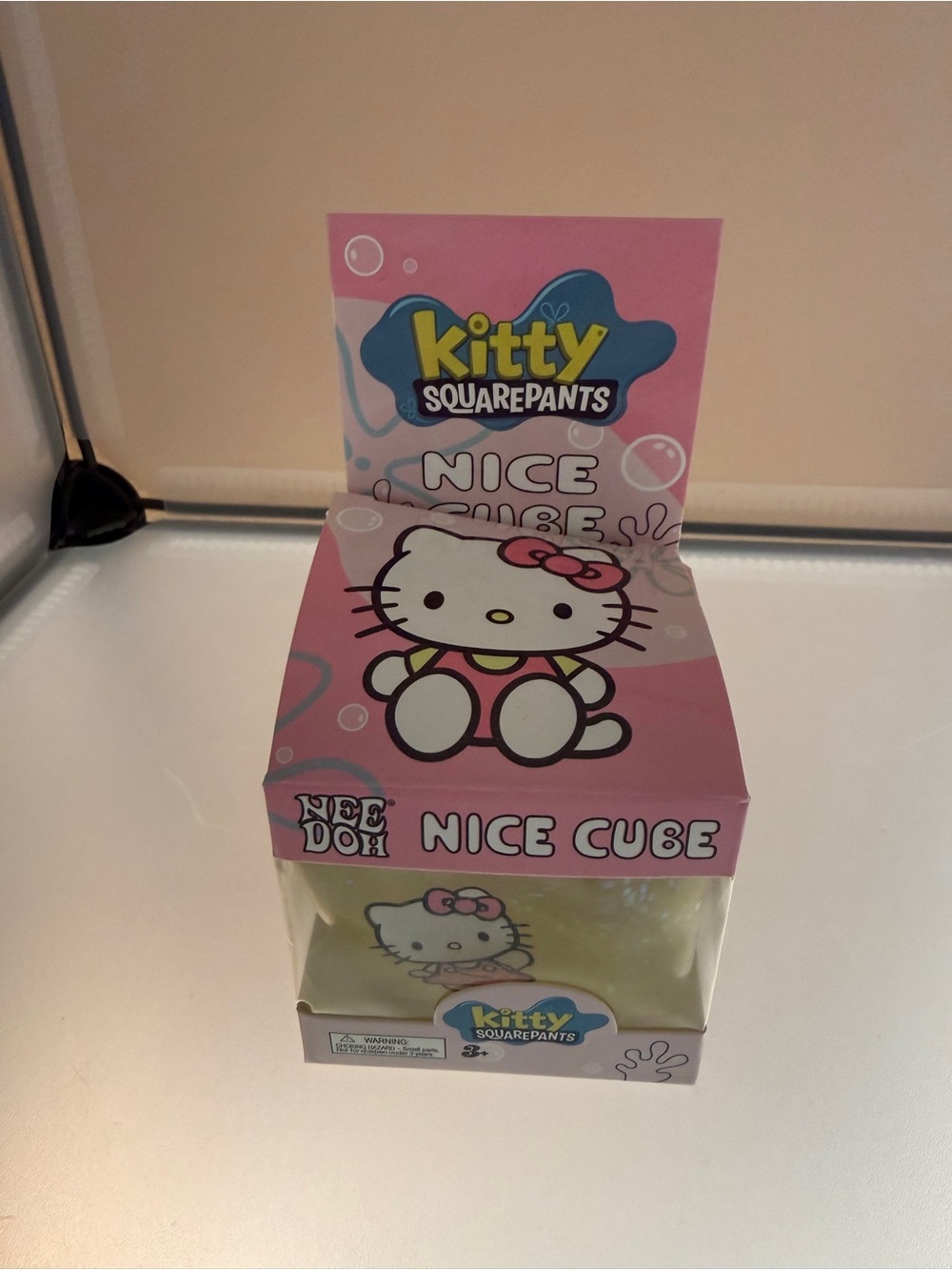 Needoh Hello Kitty Nice Cube Green Glitter